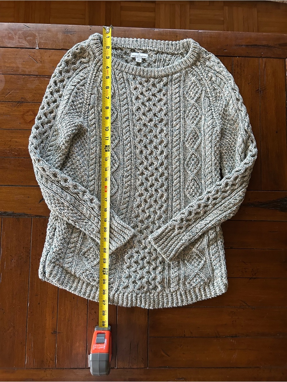 LL Bean Fisherman’s Chunky Cable Knit Women's Sweater~XS